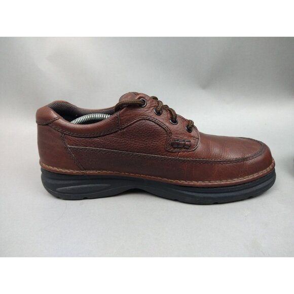 Nunn Bush Mens Cameron Comfort Gel Leather Brown Walking Shoes 10.5 Oxfords - Picture 10 of 12